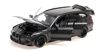 110024011 BMW M3 TOURING - 2024 - DRAVITGREY METALLIC W BLACK WHEELS 1:18